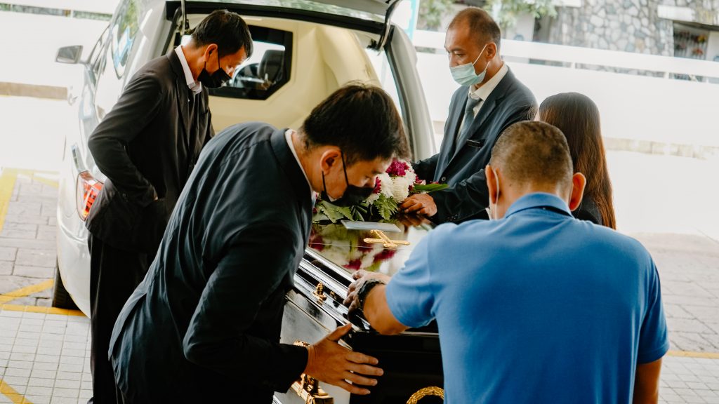 Jacky, one of Serenity Casket's funeral directors at work